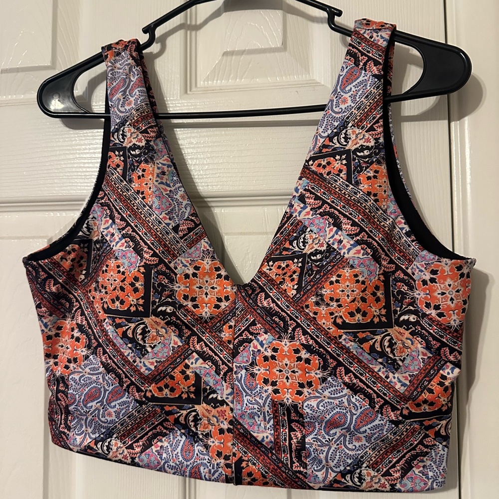 Topanga printed crop top